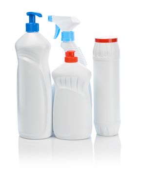 kitchen cleaning bottles
