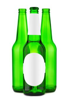 bottle of beer with label