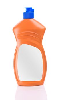 orange cleaner bottle