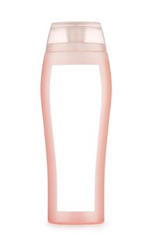 pink bottle isolated