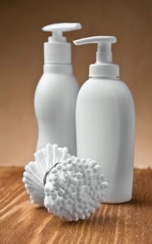 roll of swabs and white sprays