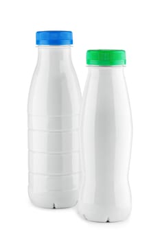 two white bottle