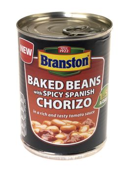 Tin of Baked Beans with Chorizo Sausage