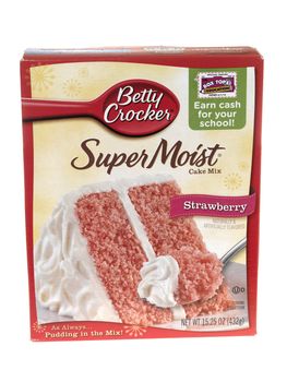 Box of Strawberry Cake Mix