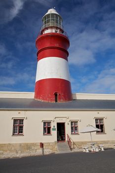 The Cape Agulhas Lighthouse is Situated at the Southern Most tip of Africa.
Southern tip of the African continent and Dividing point between the Atlantic and Indian Oceans  in South Africa