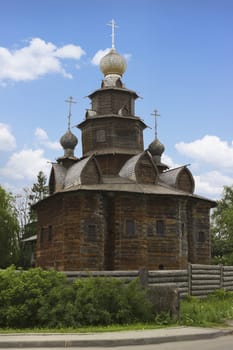 Wooden architecture of the eighteenth century. Trinity Church. Russia