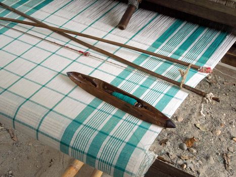 Traditional loom in a Bodo village near Kokrajhar, Assam, NE India