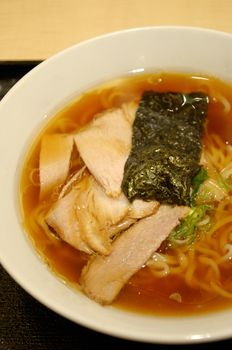 Japanese noodle with soup in Japanese style