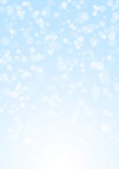 Abstract christmas background of blue color with boke