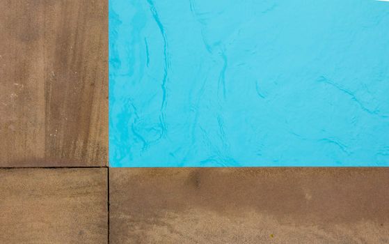 Swimming pool and deck with for background