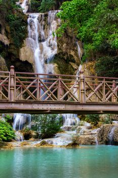 Kuang Si waterfall in Luang Prabang, Lao