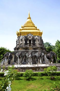 Wat Chiang Man temple in Chiang Mai, Thailand.