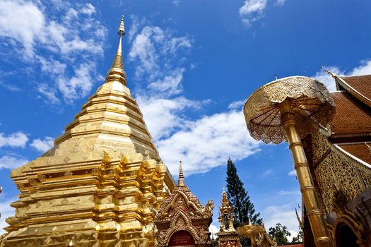 Wat Phrathat Doi Suthep temple in Chiang Mai, Thailand.