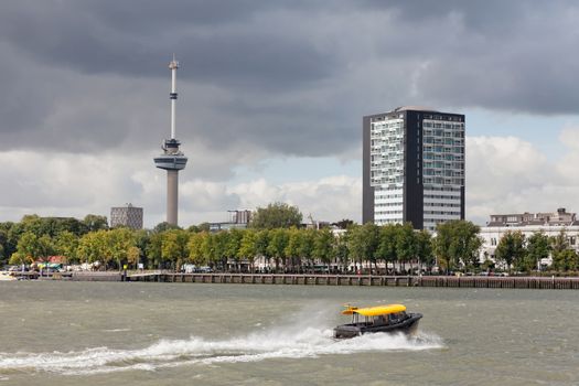 ROTTERDAM, NETHERLANDS - SEPTEMBER 28. City views Rotterdam, Nideranda, September 28, 2012. The population of the city of 617 347 inhabitants (for January 1, 2012), it is the second for number of inhabitants the city in the Netherlands