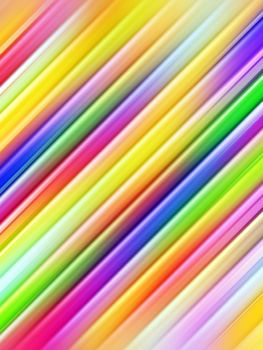 Abstract background of colorful diagonal pipes. High resolution 3D image