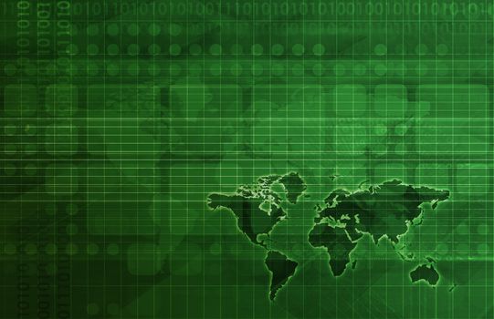 Technology Background Digital Energy as a Art