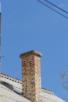 chimney on the roof