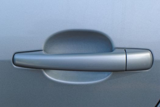 gray car door handle