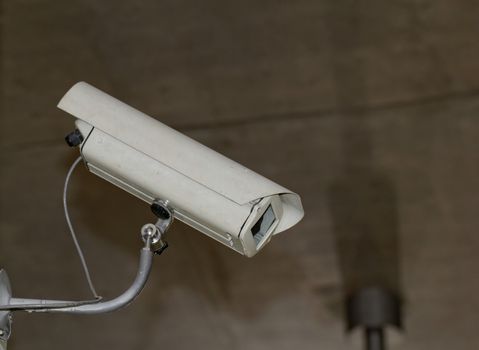 industrial white security camera in the box ( CCTV) 