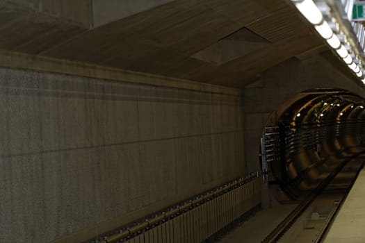 subway metro tunnel is under construction (detail)