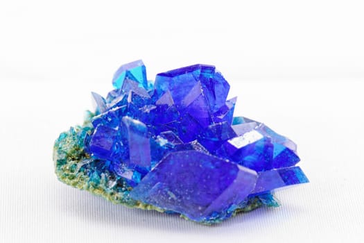 macro photo about crystals of blue vitriol - Copper sulfate