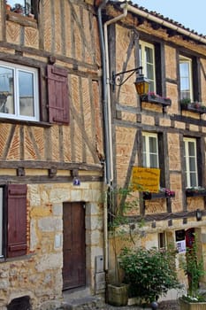 Ancient houses from the XV century in the town of Perigaux, France