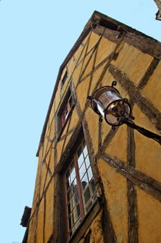 Ancient house from the XV century in the town of Bergerac, France