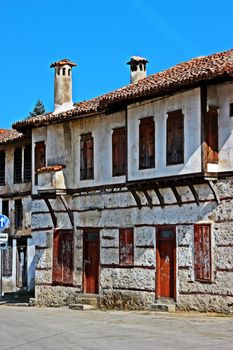 Historic inn-house from the XVII century in the town of Zlatograd in the Eastern Rodopi mountains in Bulgaria