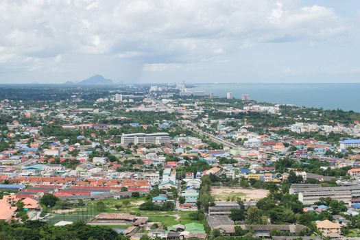 Hua Hin city landscape in Thailand
