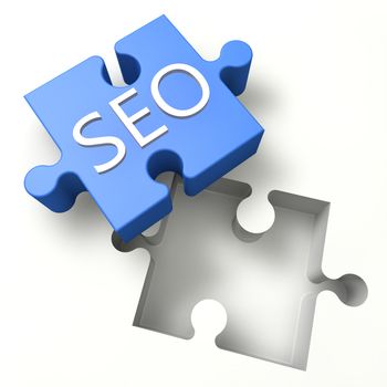 3d Puzzle concept: SEO - Search Engine Optimization