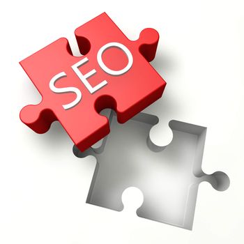 3d Puzzle concept: SEO - Search Engine Optimization