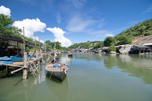 Fisherman village near Hua Hin, Thailand 