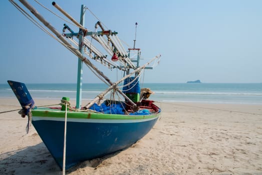 beautiful Hua Hin beach in Thailand