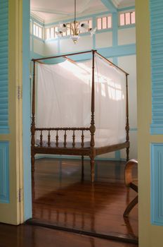 old teak wood furniture in the old house