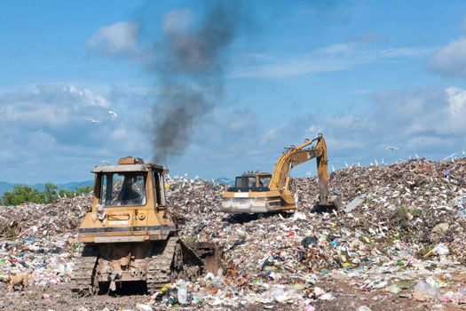 big grabage heap problem of pollution