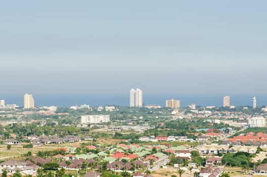 Hua Hin city landscape in Thailand