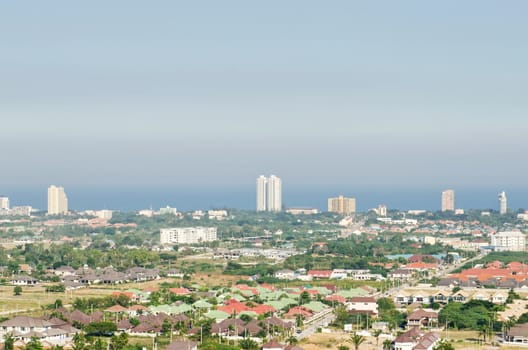 Hua Hin city landscape in Thailand