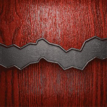 metal and wood background