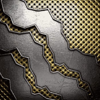 golden and silver background