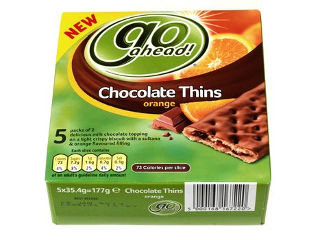 Go Ahead Chocolate Orange Thin Snack Bars