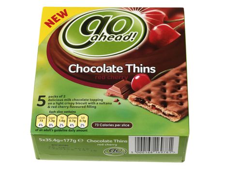 Go Ahead Chocolate Red Cherry Thin Snack Bars