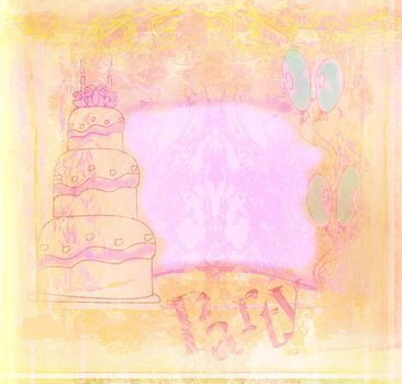 Happy Birthday retro vintage Card