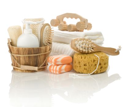 different bathing accessories