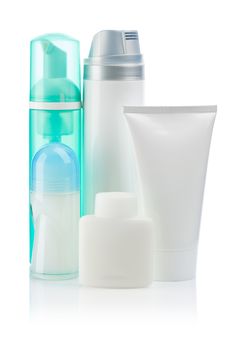 set of bottles for care