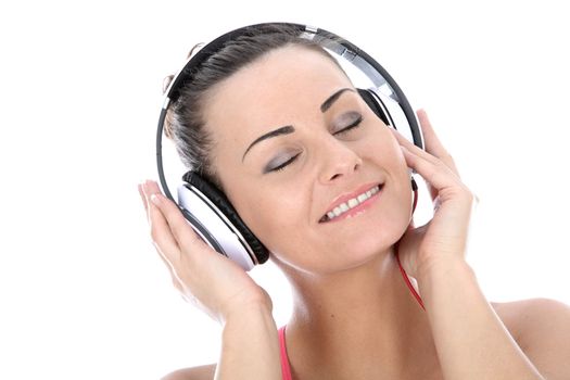 Woman Wearing Headphones