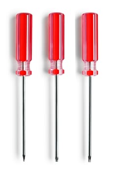 three screwdriver isolated