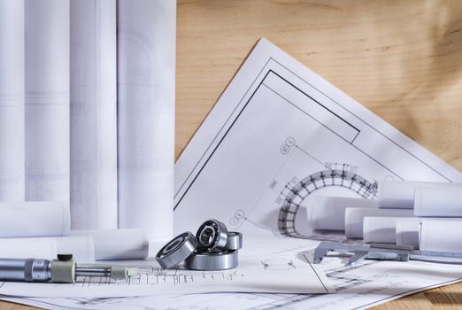 tools and drawings