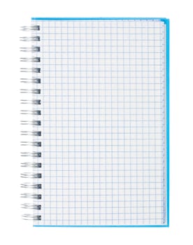 blue notepad open