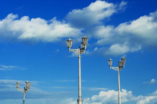 lanterns on a background of the sky 