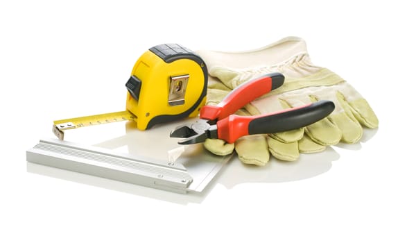 tools with gloves